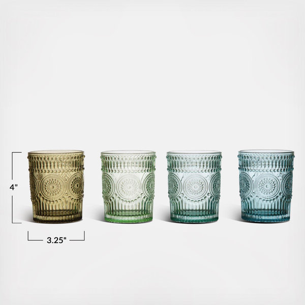 Storied Home Embossed Drinking Glass - Thumbnail 4