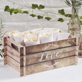 Beautiful Botanics Wooden Effect Card Crate
