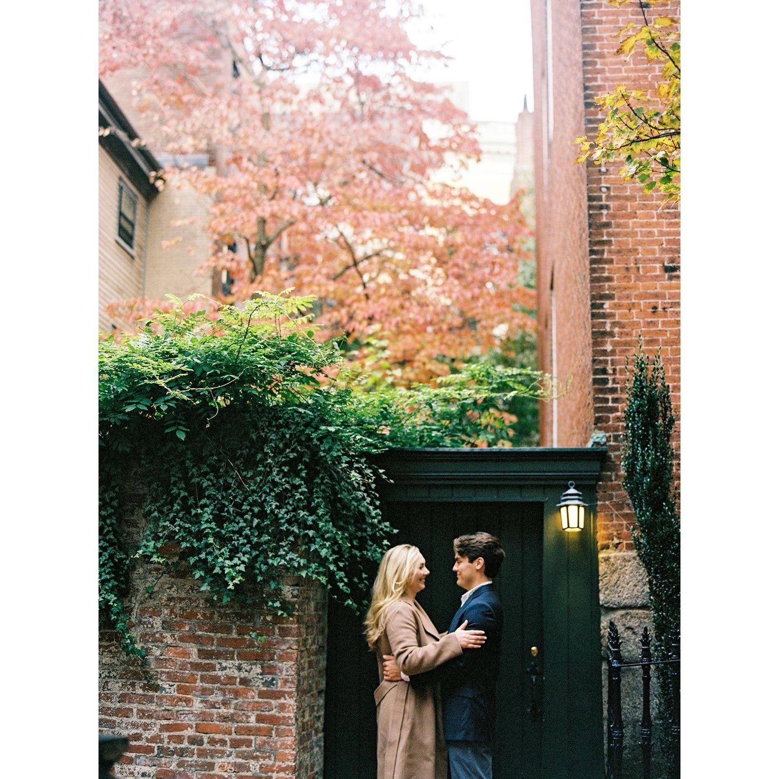 Engagement photos in Boston