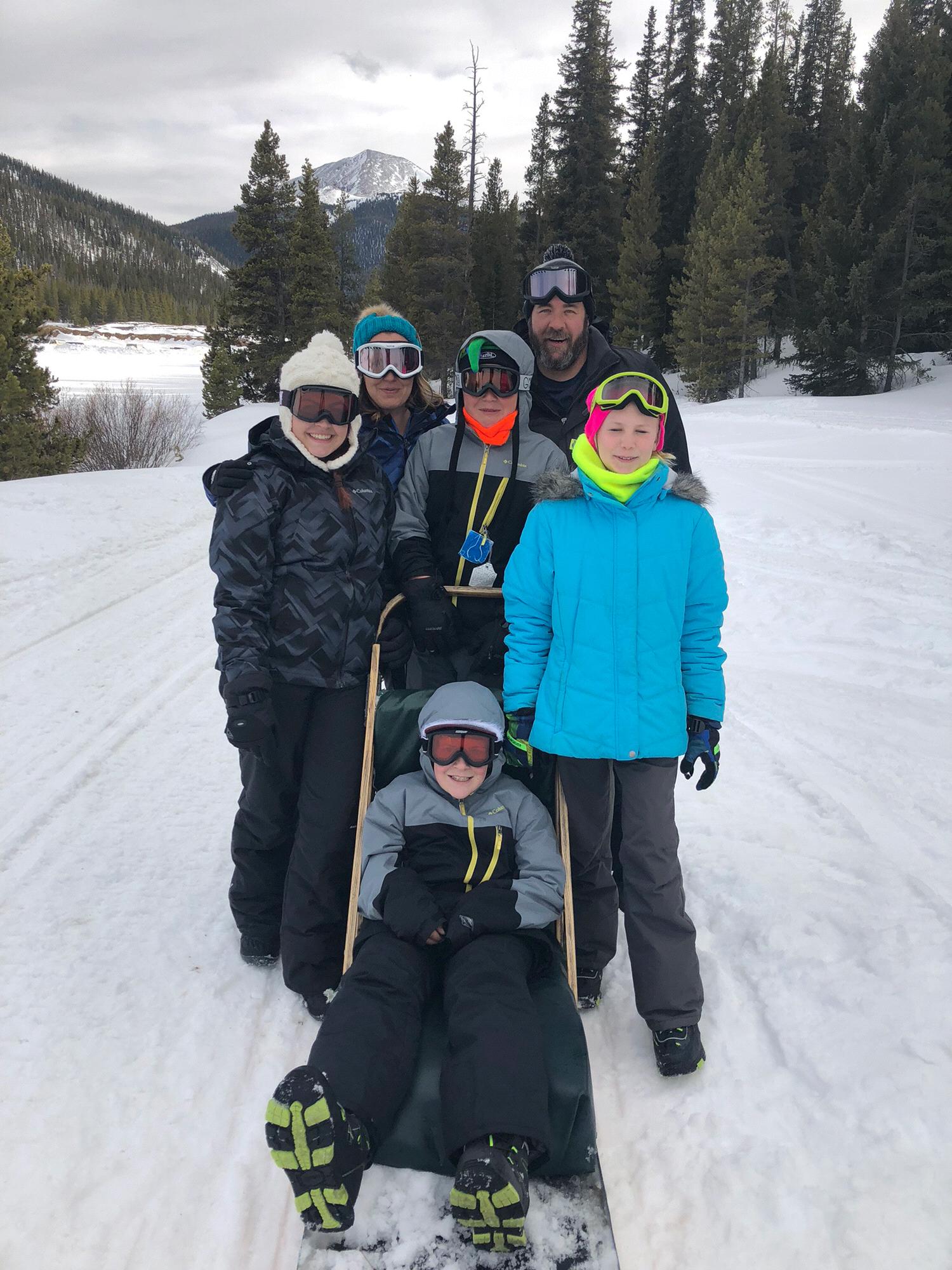 Dog sledding in Breckinridge, CO