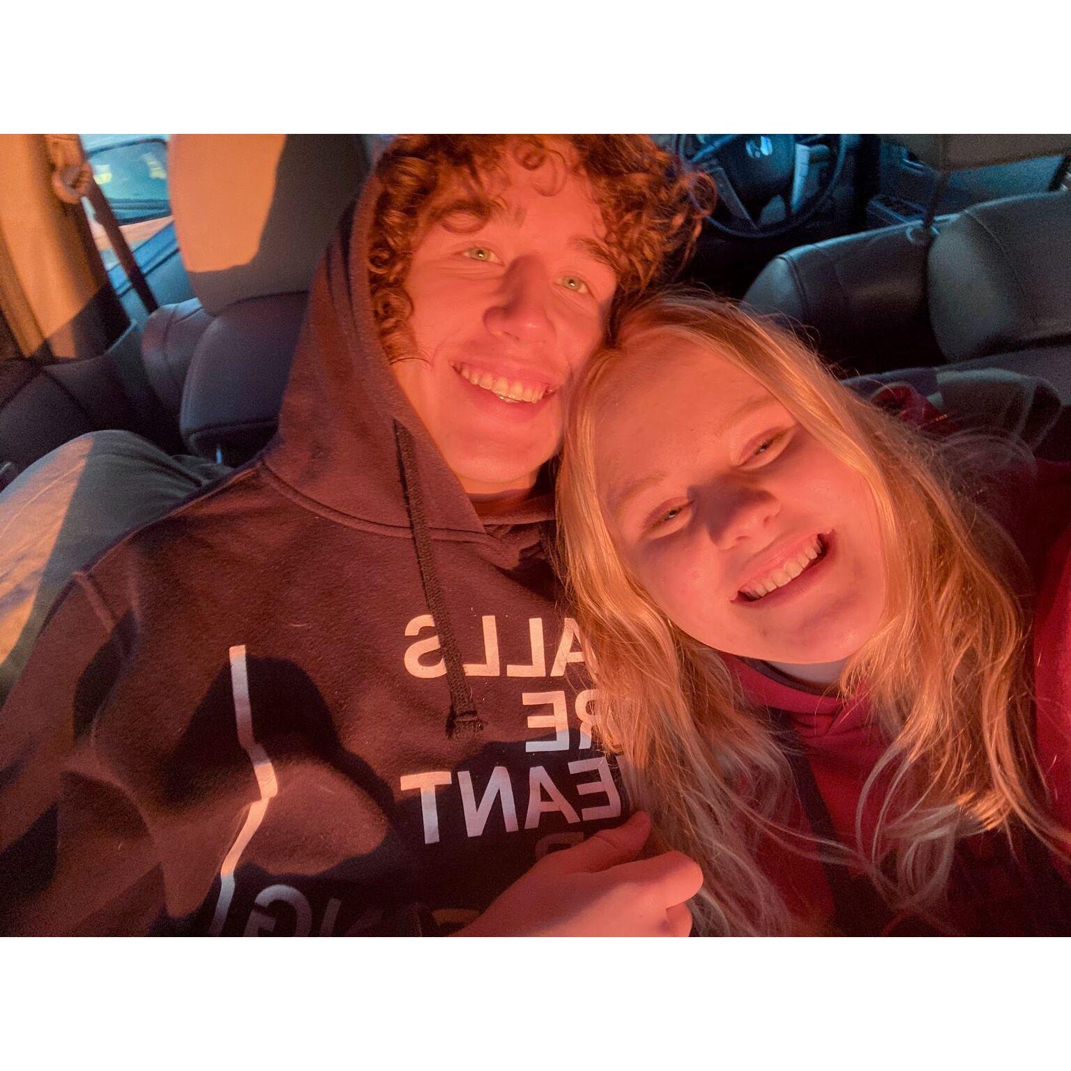 This is the night we first said "I love you" on March 1st at Muskegon State Park