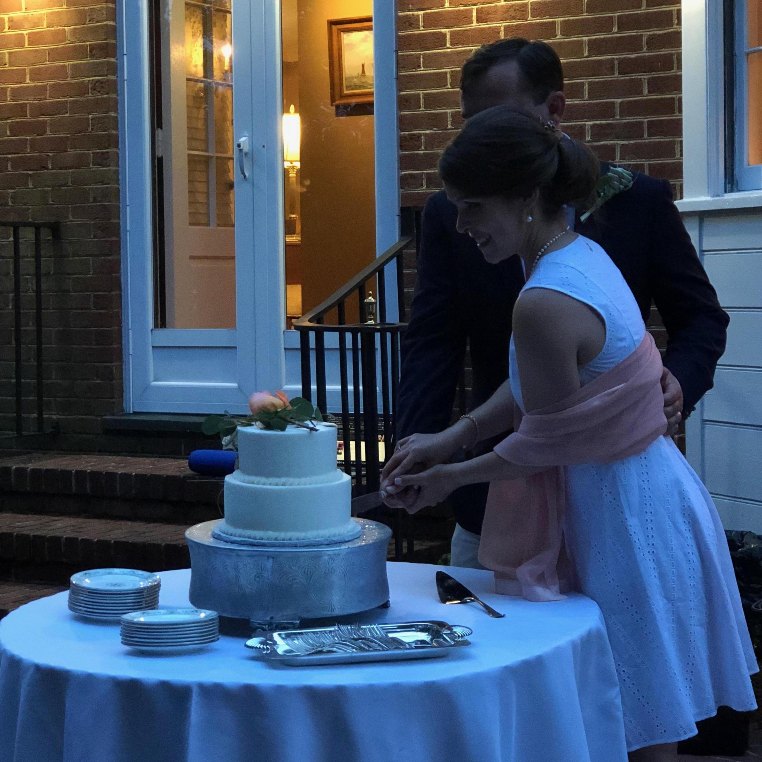 Cutting the cake!