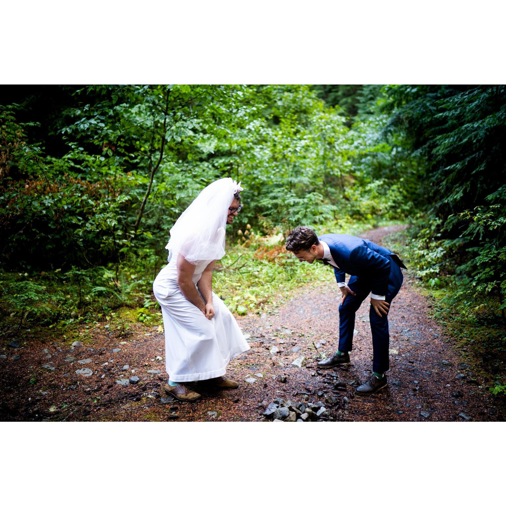They say the most beautiful part of a wedding is when the groom sees the bride for the first time. But honestly, I think it's when the groom sees the best man.