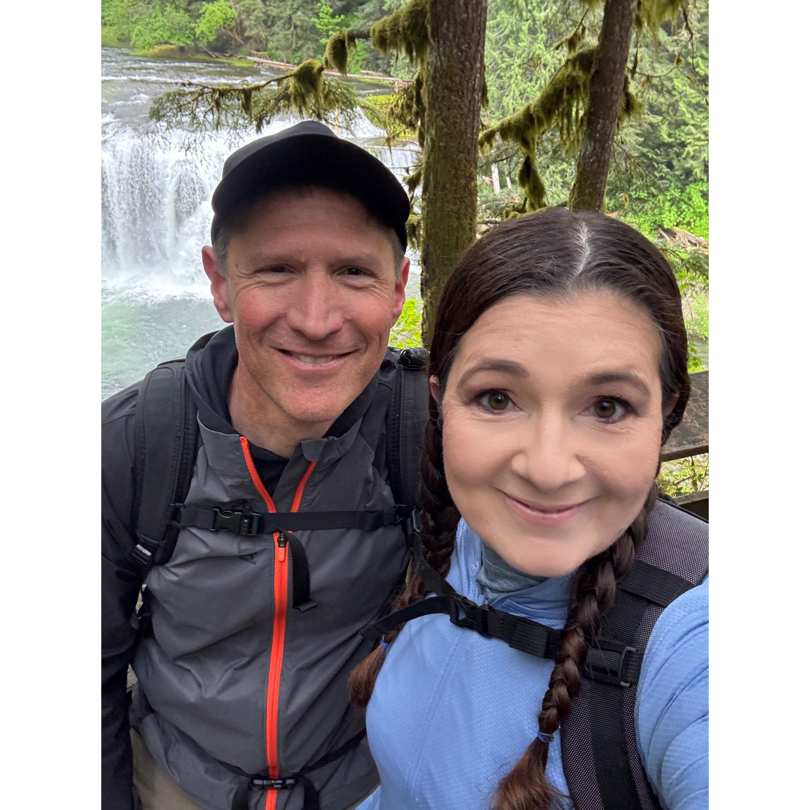 Upper Lewis River Falls, the place where we shared our unforgettable first kiss.