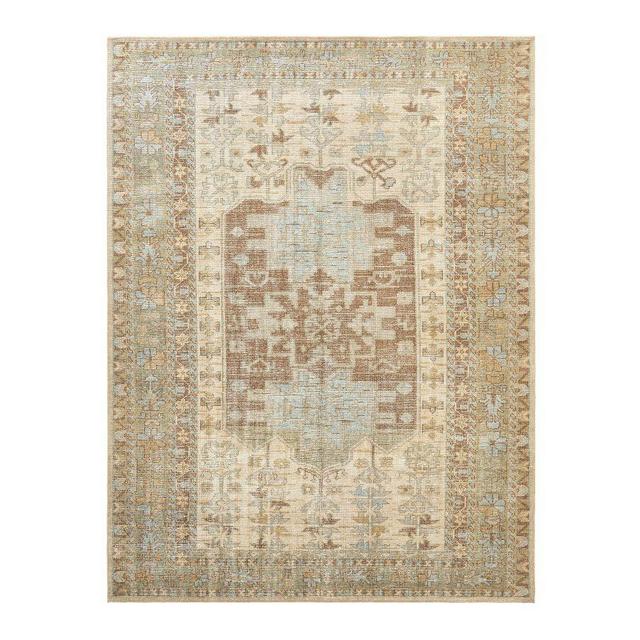 Arlet Hand-Knotted Wool Rug, Dark Flax, 9' x 12'