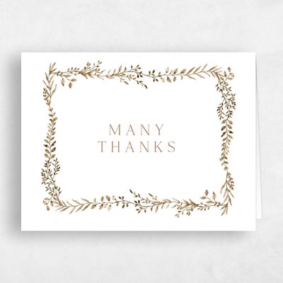 Camel, Brown Wedding Thank You - Ronneby Landscape
