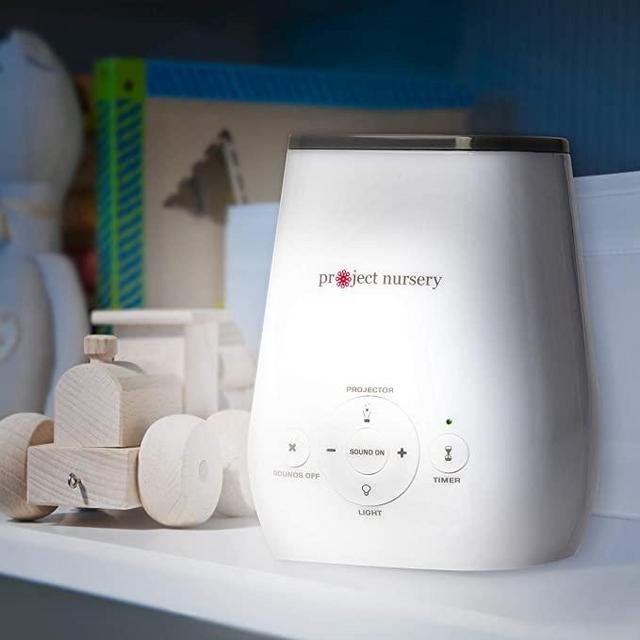 Sleep Soother, White Noise Sound Machine and Night Light from Project Nursery 4-in-1 Sound Soother with Projector, Nightlight and Timer