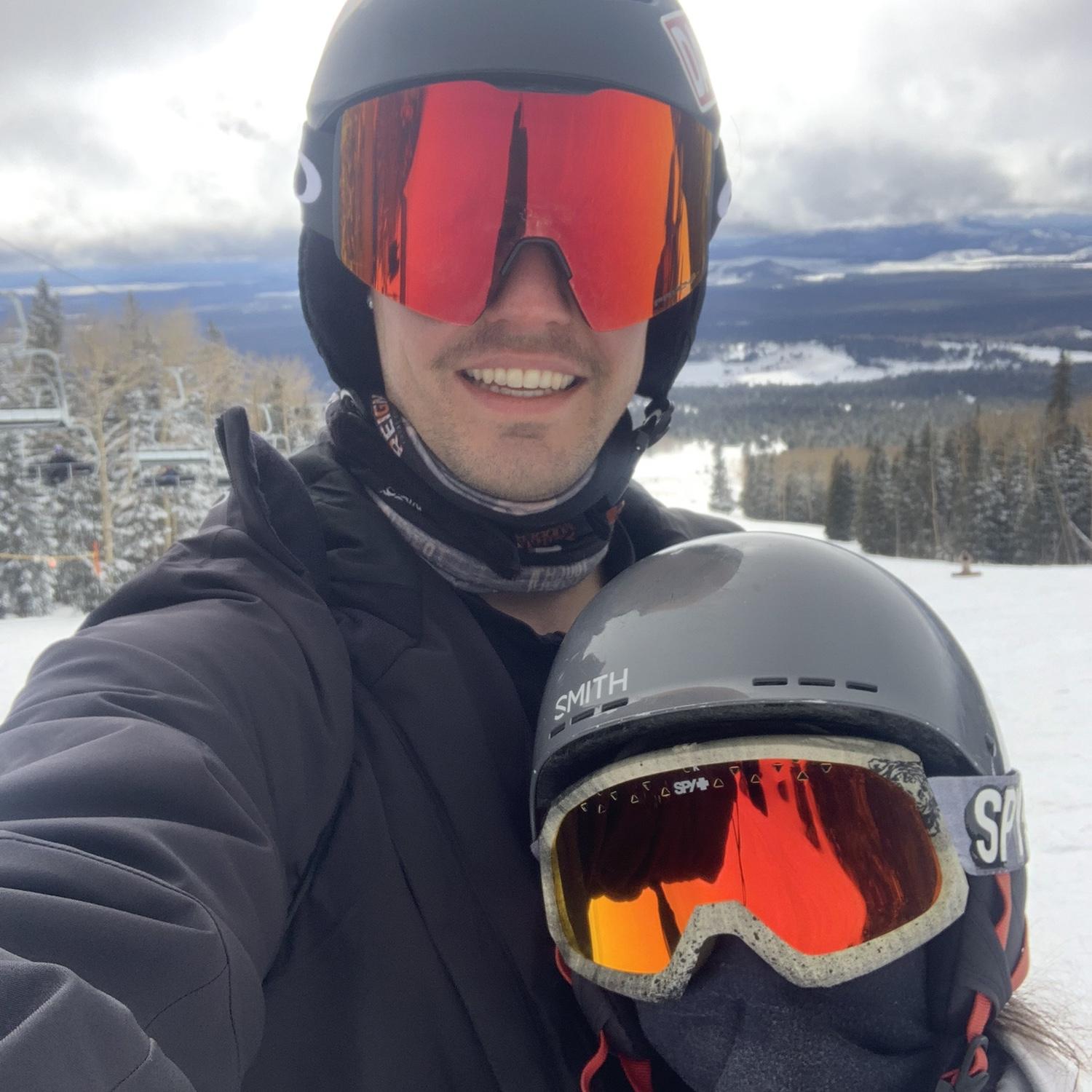 First time skiing together on J’s family vacation. Tay picked it up so quick!