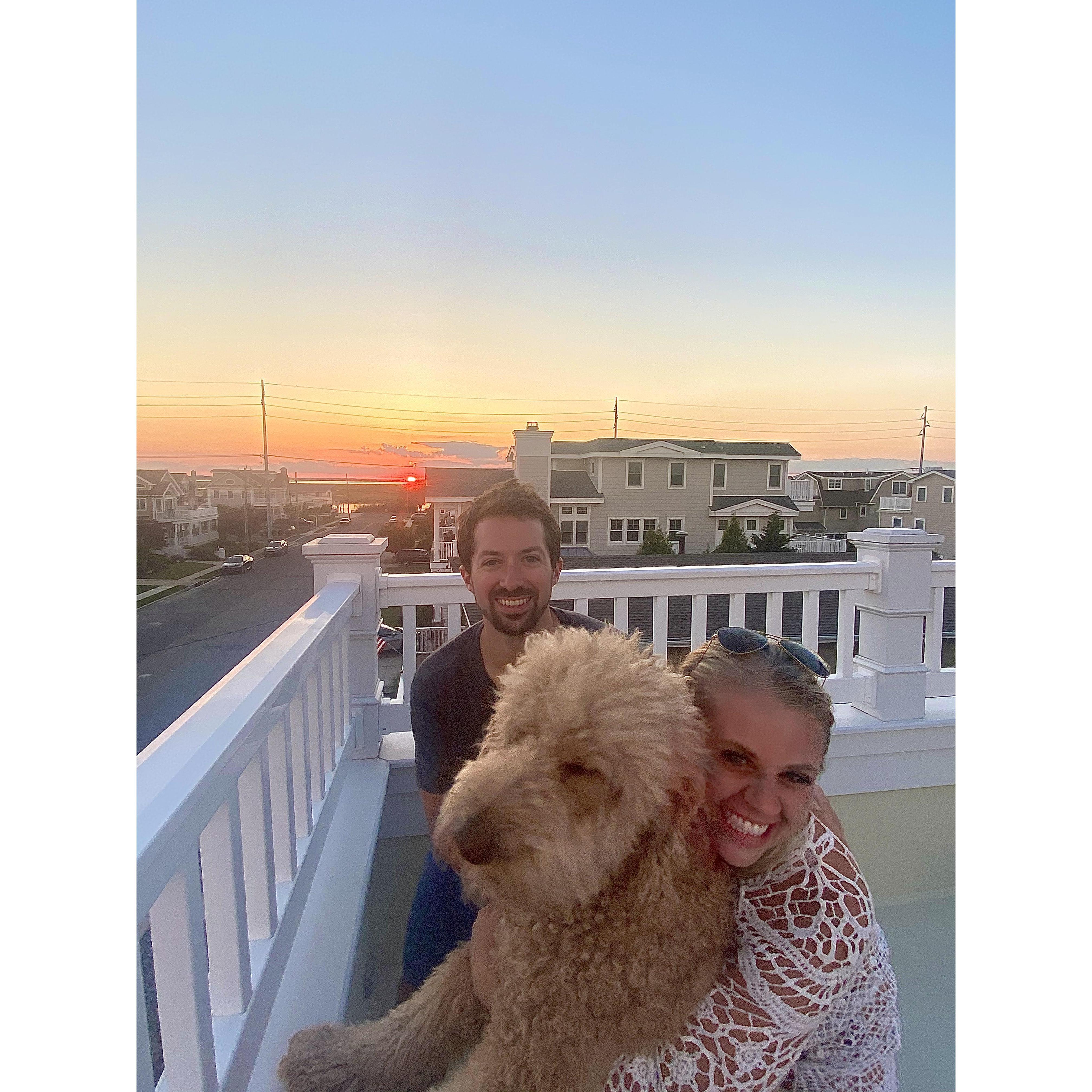 Watching the Sunset in Avalon, NJ