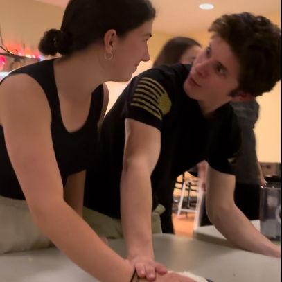 And their hands "accidentally" touched when cleaning up the Candlemas Party