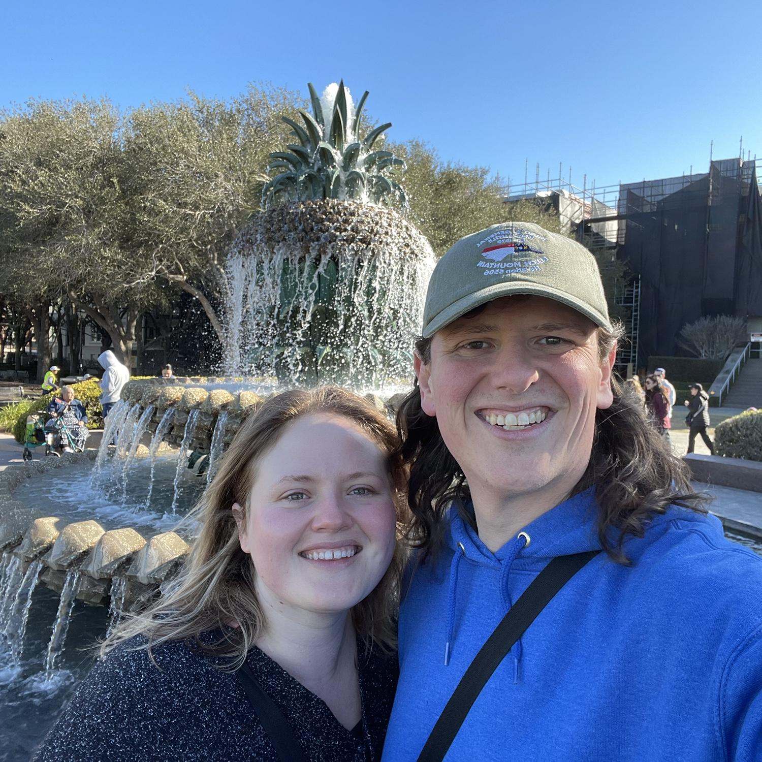 The Pineapple Fountain in Charleston!