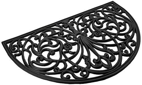 Wrought Iron Grey 18 in. x 30 in. Door Mat