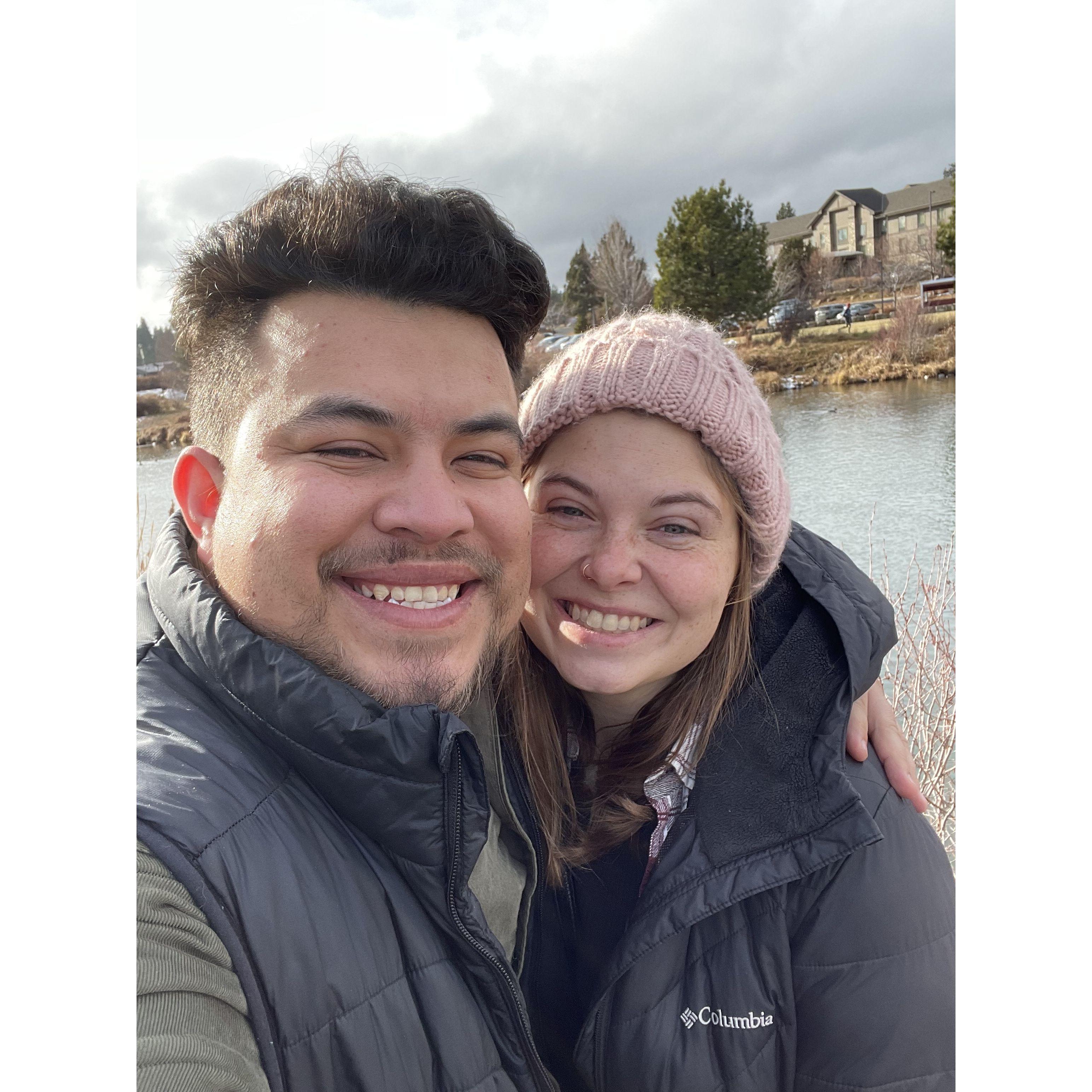 Our first anniversary together