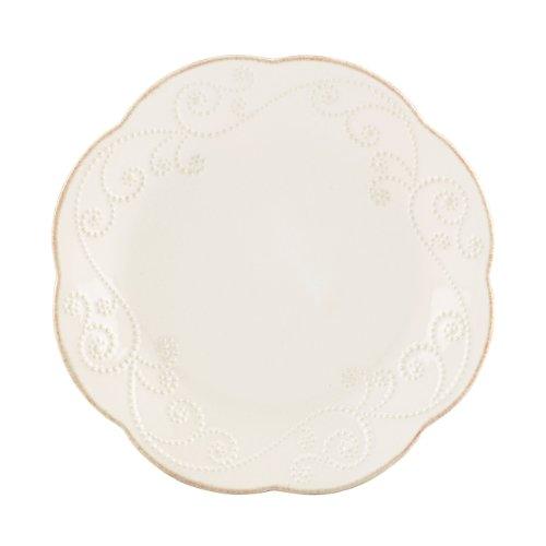 Lenox French Perle Dessert Plates, White, Set of 4 - 822948