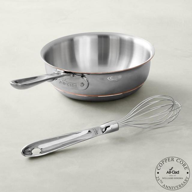 All-Clad Copper Core 25th Anniversary Saucier with Whisk, 2-Qt.