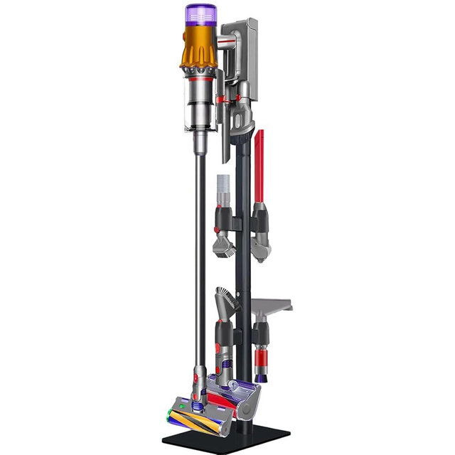 Lasvea Vacuum Stand Compatible with Dyson V7 V8 V9 V10 V11 V15 Gen5(Max.11 Accessories),Metal Storage-Bracket-Stand-Holder-Organizer,Easy-Access Storage Docking Station