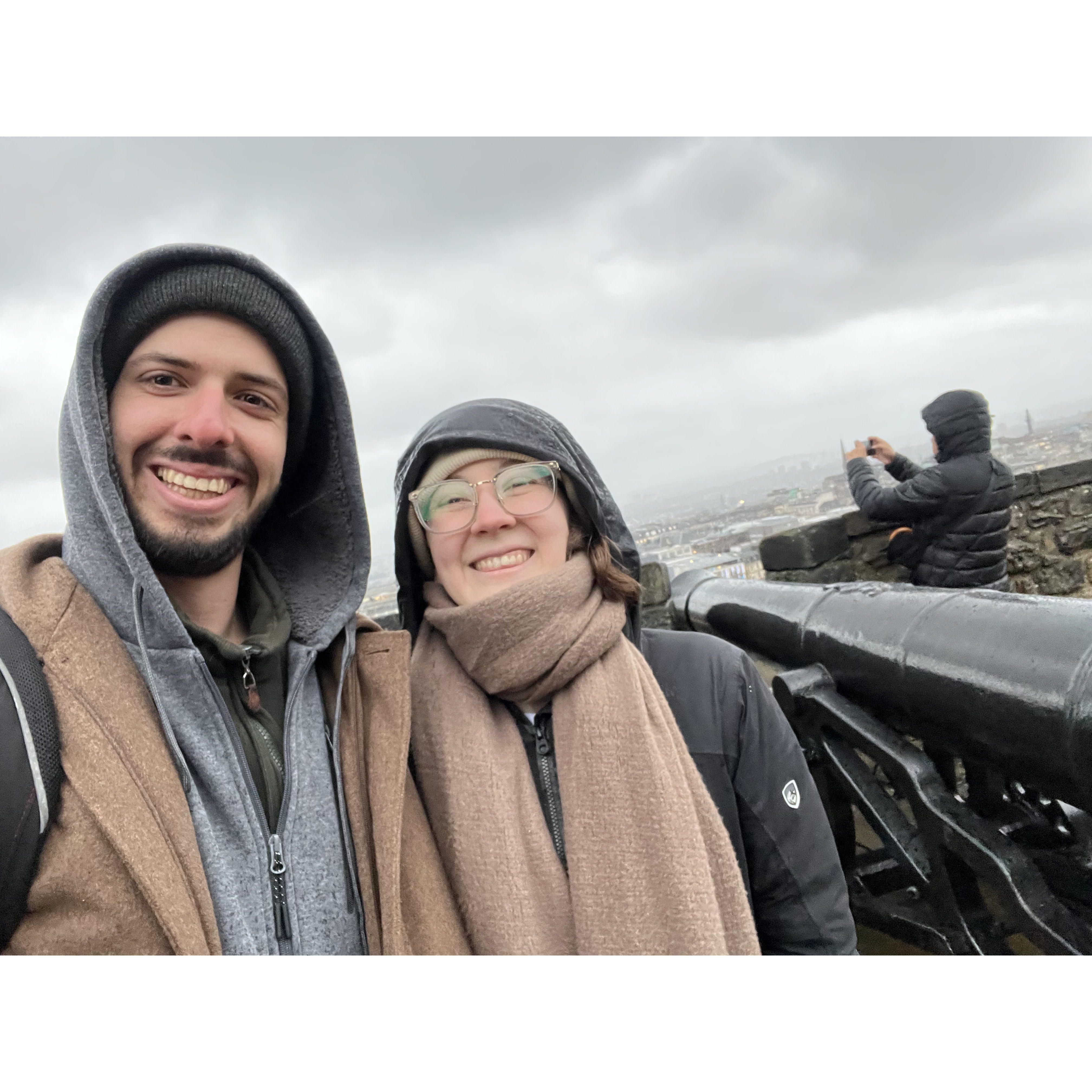 Our rainy Scottish adventure we got to take a few days after Tomer proposed.