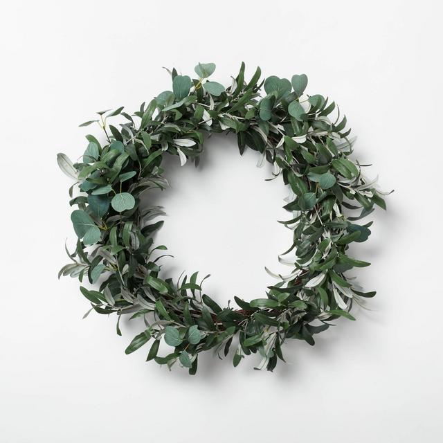 Green Leaf Wreath - Threshold™ designed with Studio McGee