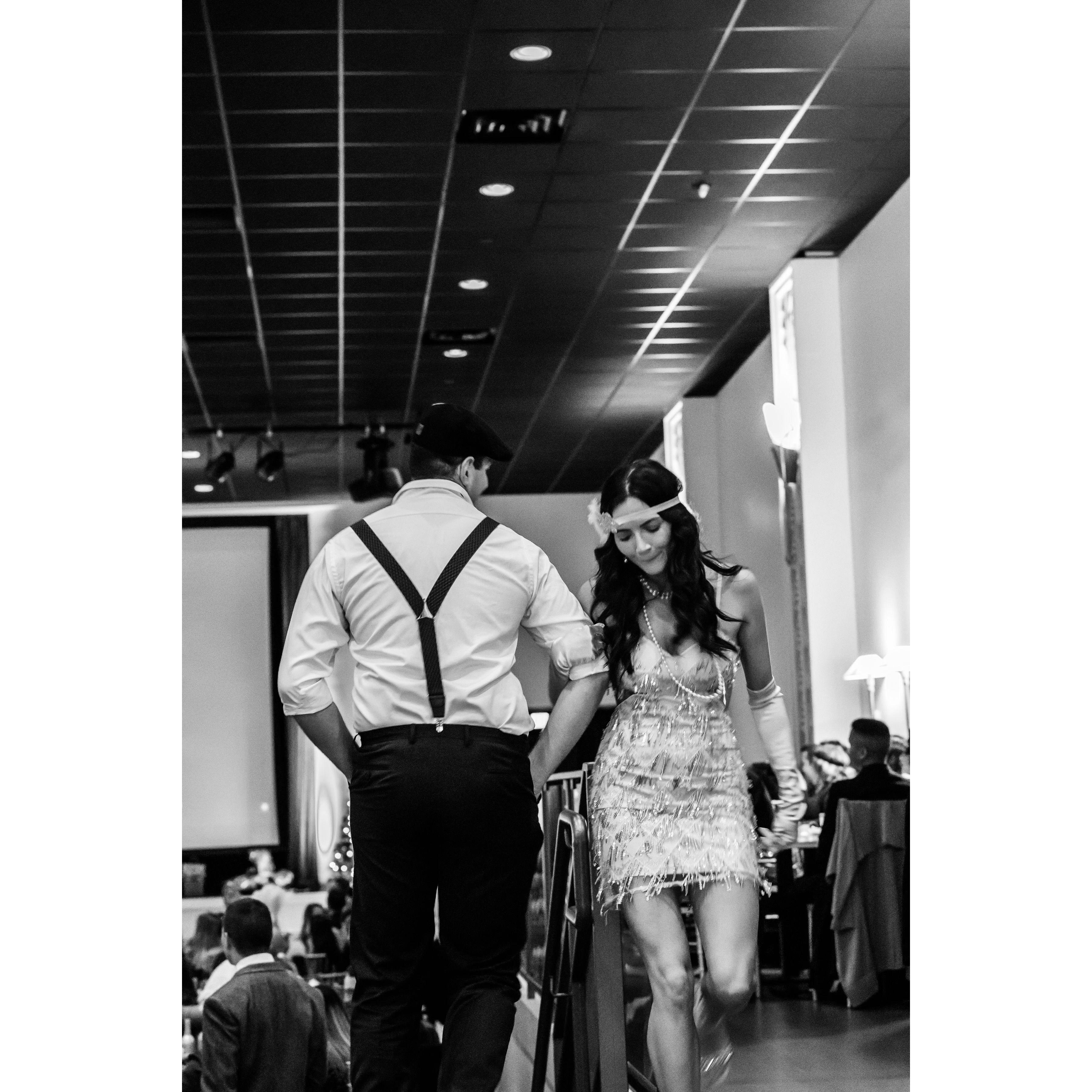 Squadron party practicing for our first dance ;) December '22