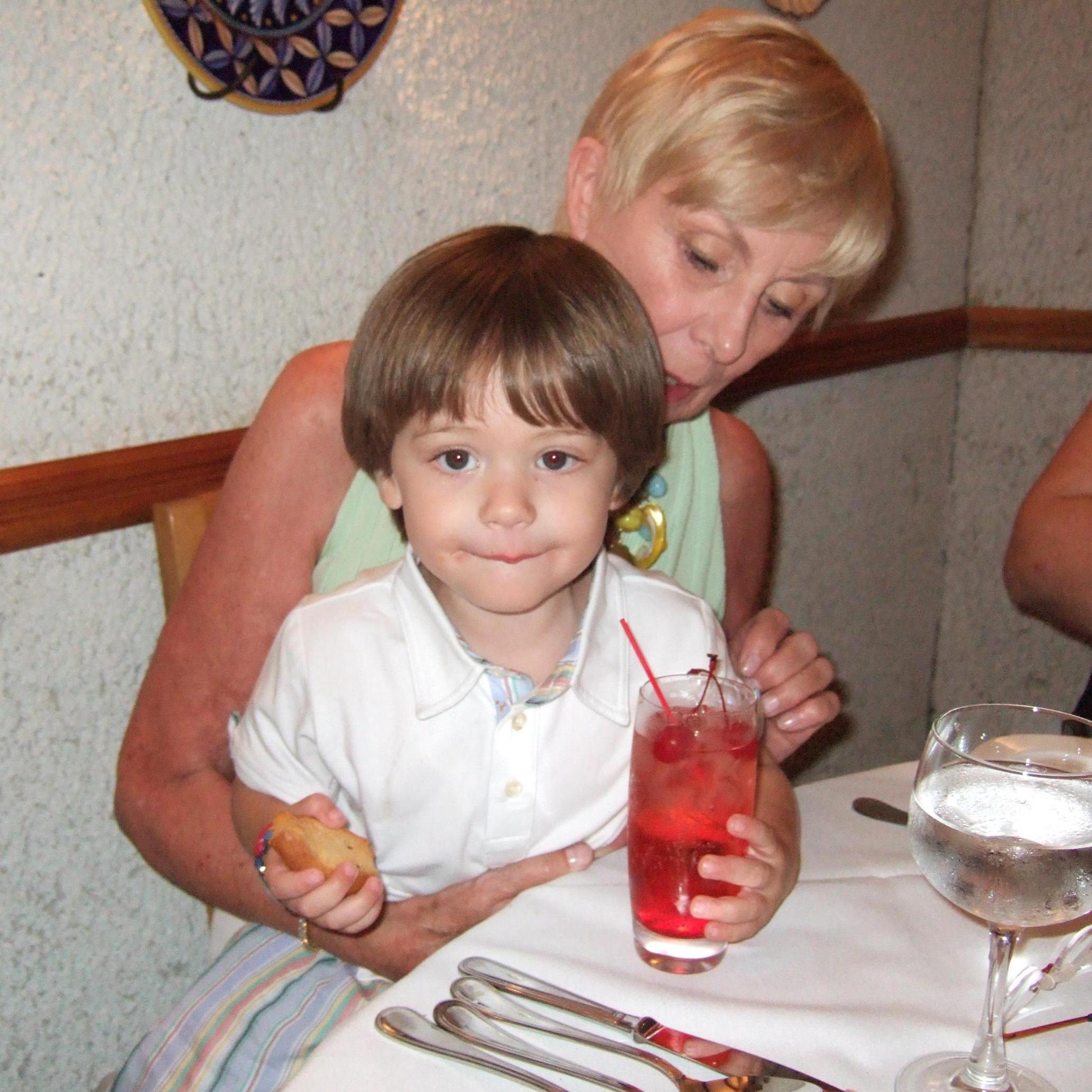 David's mom and his nephew Andrew.
