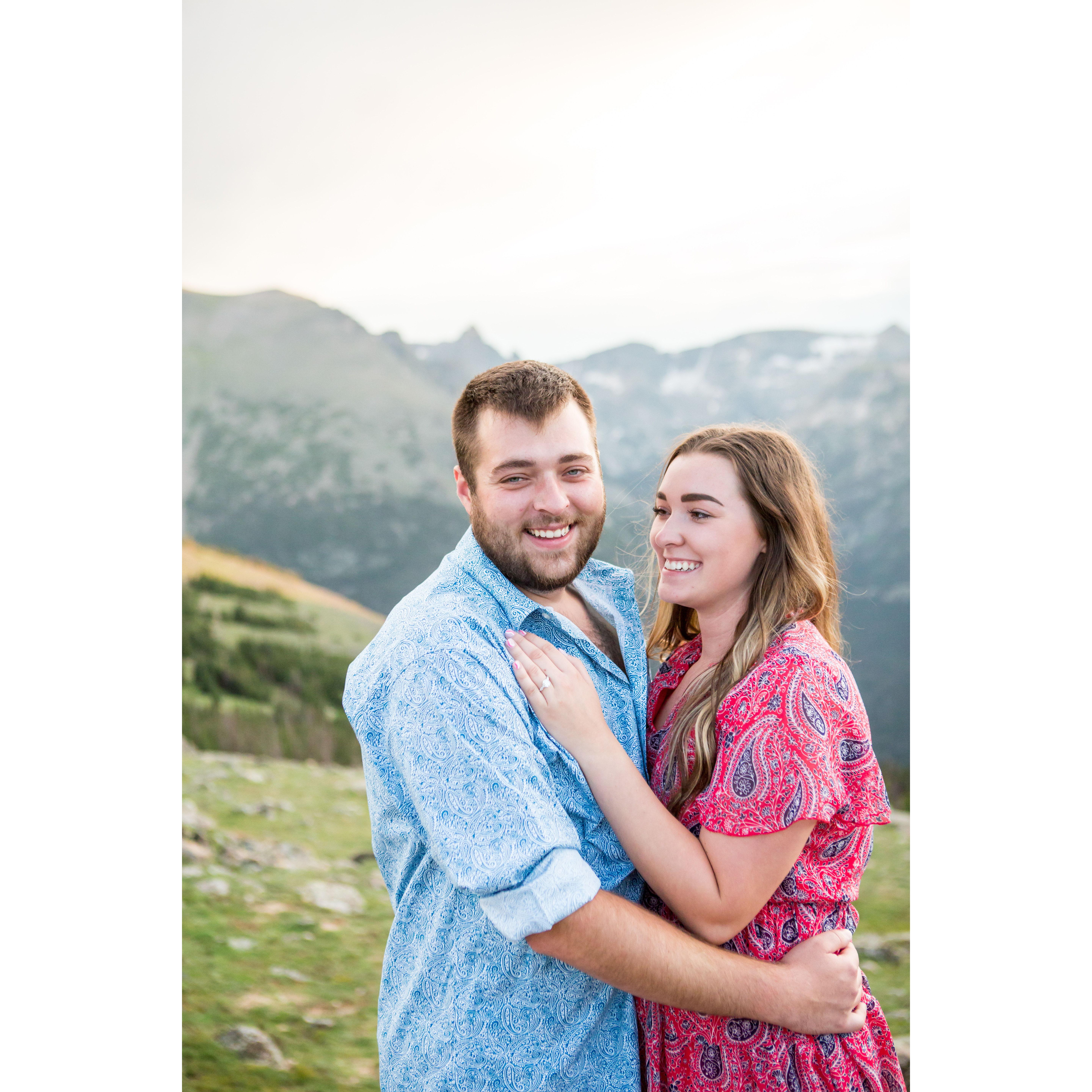 We decided we would go to dinner after the exploring the park... Little did I know our dinner outfits were for engagement pictures afterwards!
