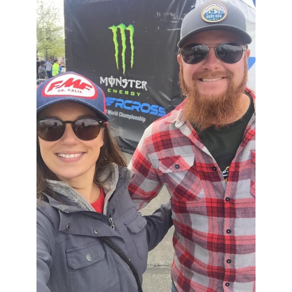 Supercross in New Jersey... It was snowing at home and sunny in NJ, so we hopped in the truck!