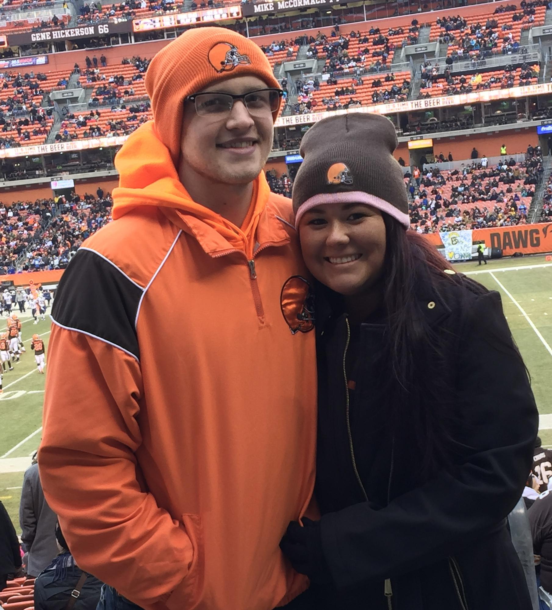 David's favorite way to spend a Sunday!!
Go Brownies