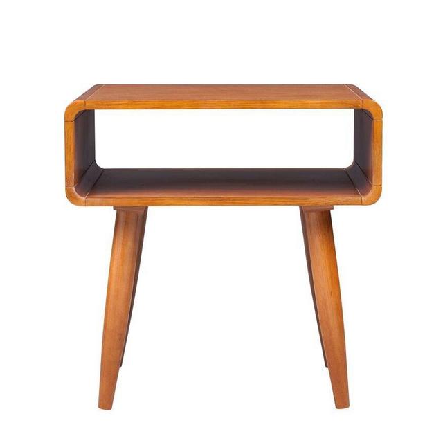 Boraam 33511 Zebra Series Alborg End Table, Rich Walnut