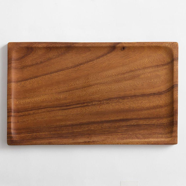 Acacia Wood Rectangle Cheese Board, Medium - Brown