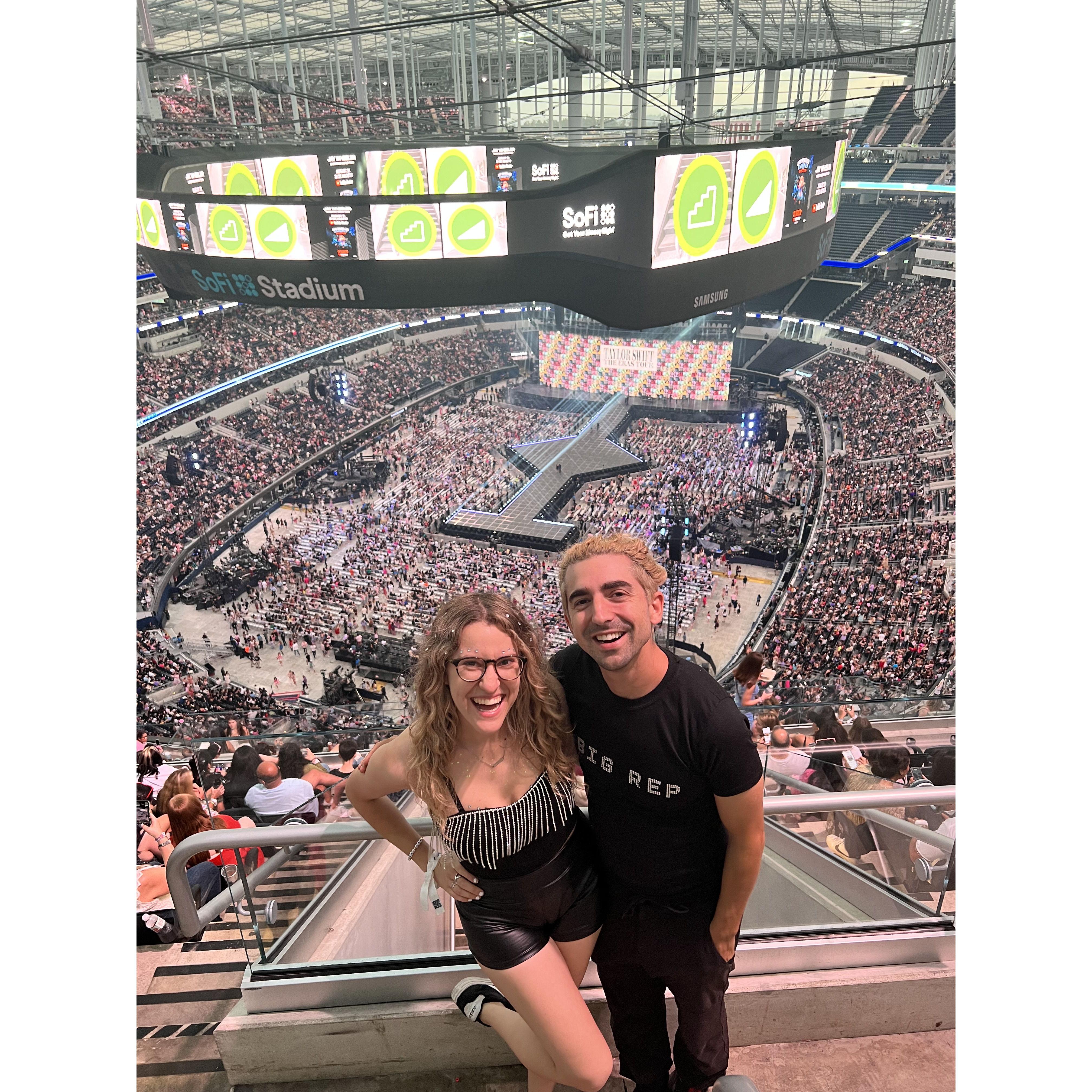 Our first tine seeing Taylor Swift live