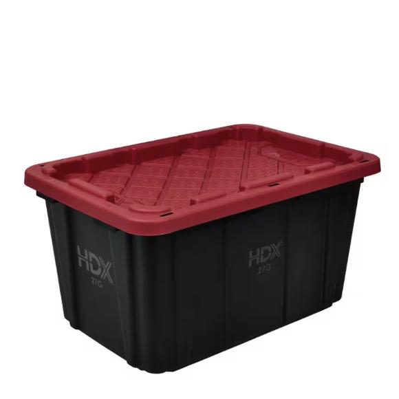Hdx 27 gallon storage tote