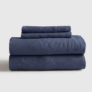 European Linen Sheet Set - Queen (Nightfall color)