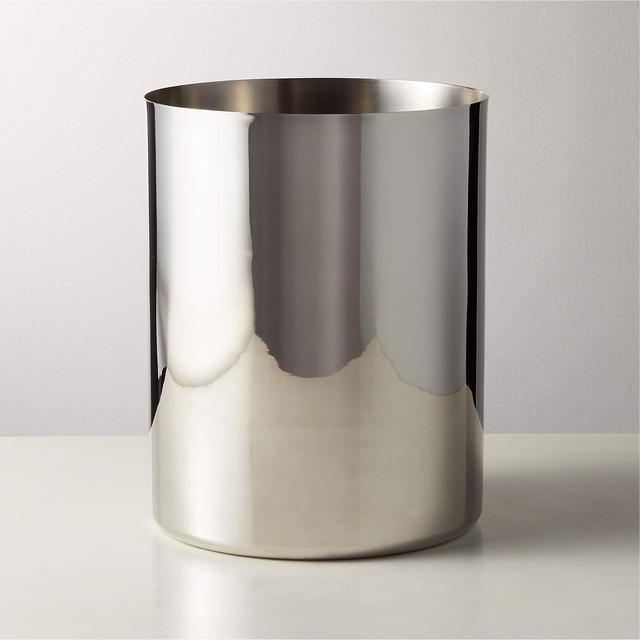 Elton Polished Stainless Steel Wastecan