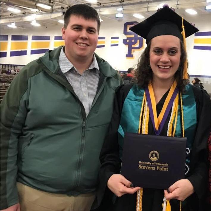 Celebrating Rebecca's college graduation