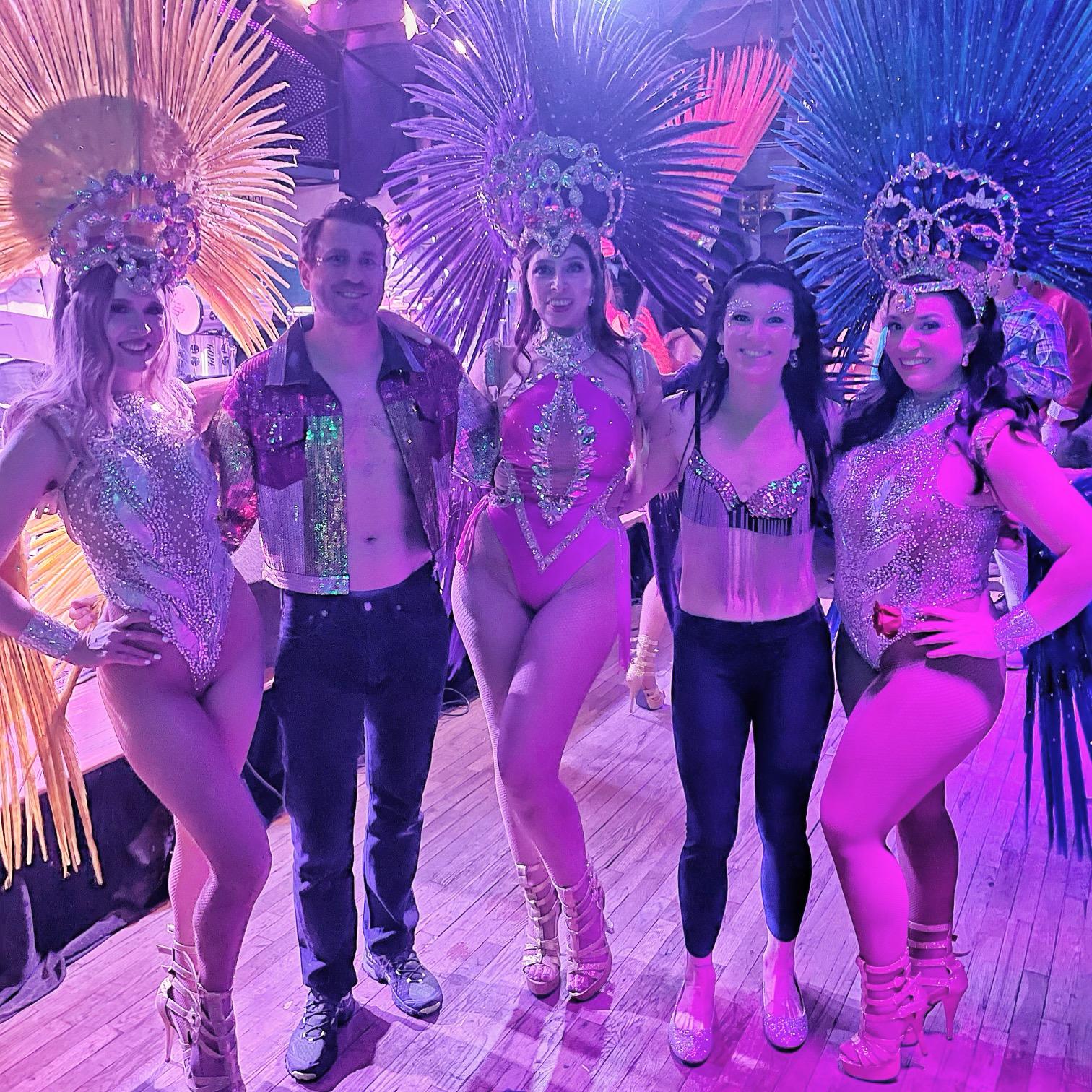 We love to dress up and dance— this was a Brazilian Samba party!