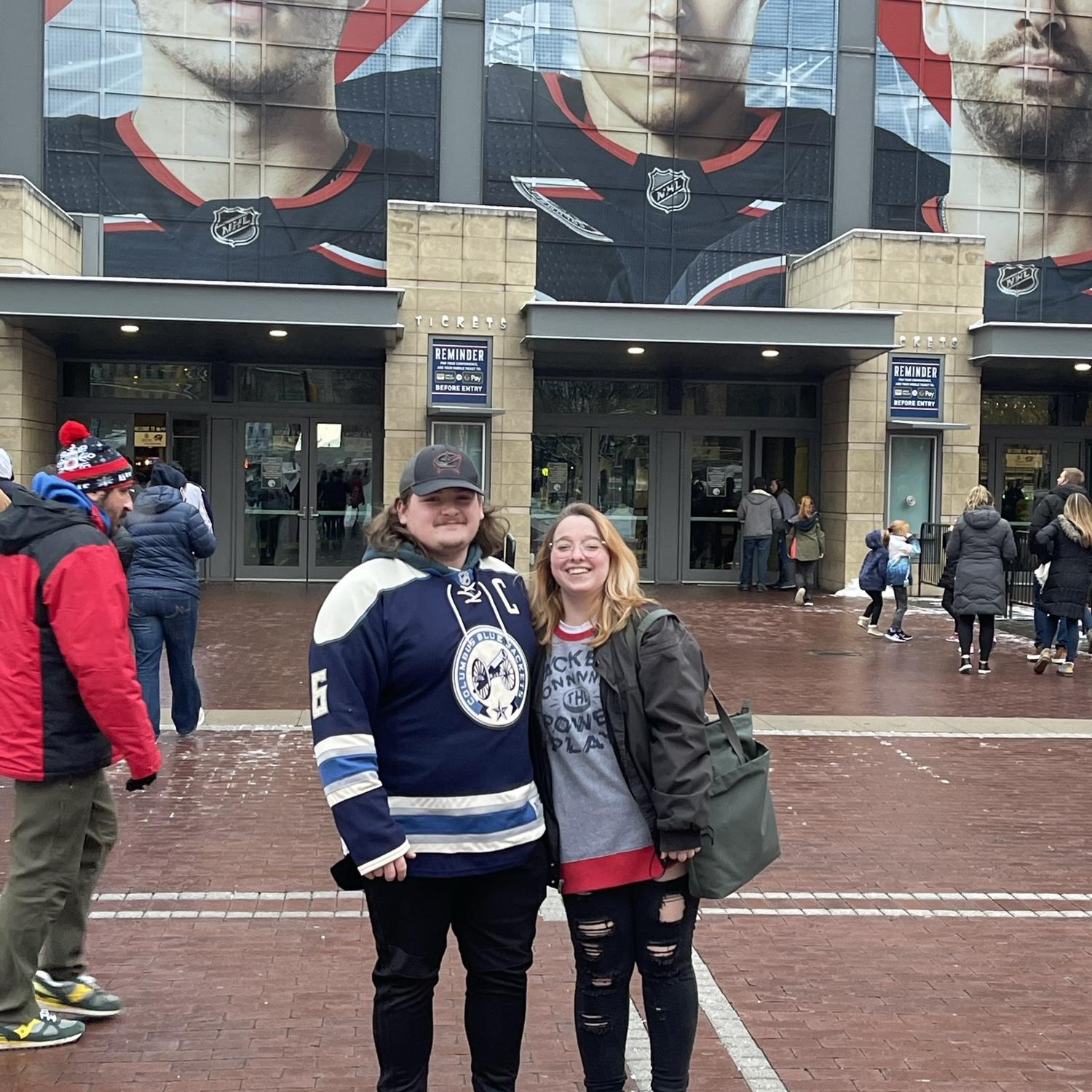Emily’s first CBJ game