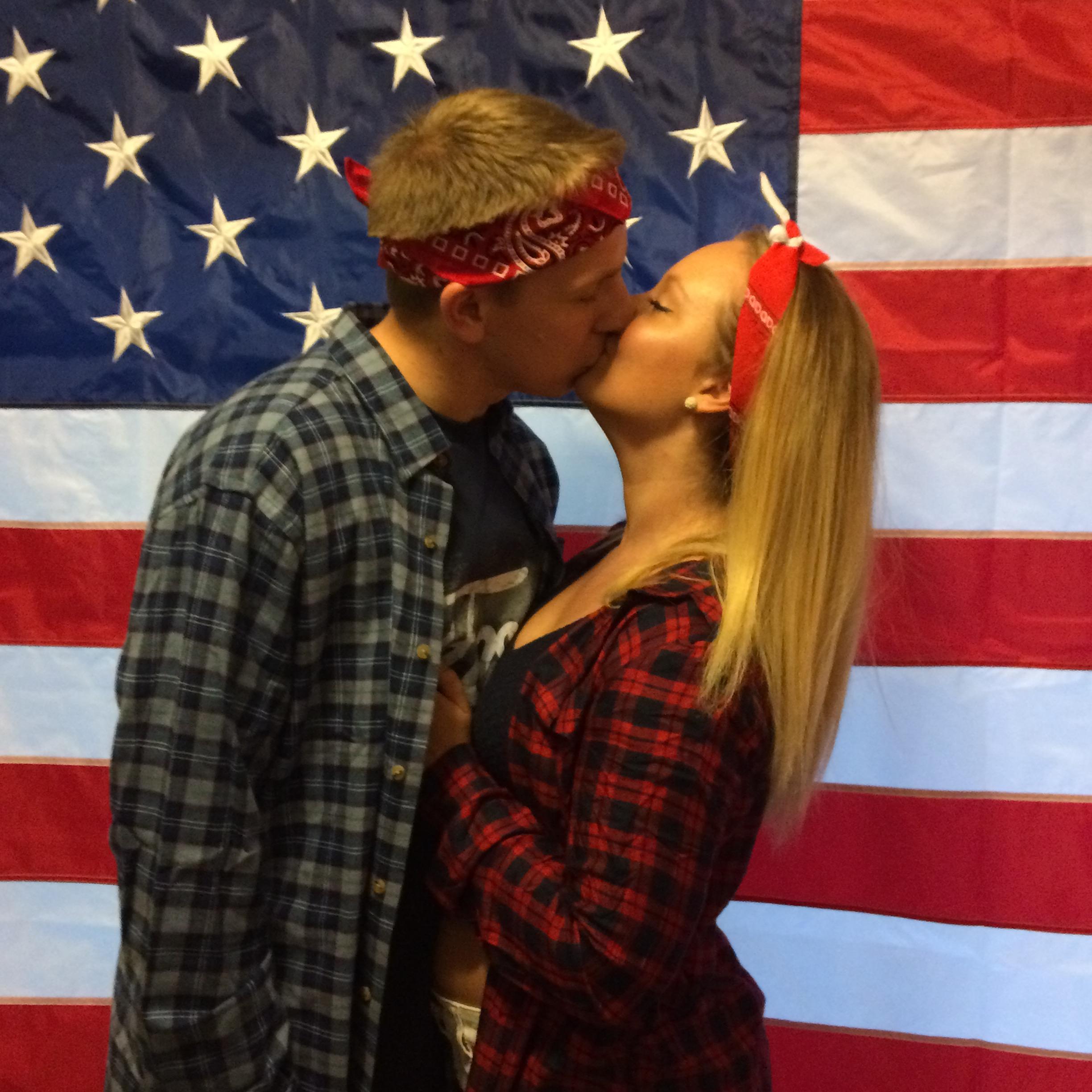 A little romance at Tasha's senior barn dance!