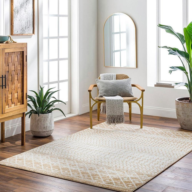 Livabliss Chester Boho Moroccan Area Rug, 7'10" x 11', Camel