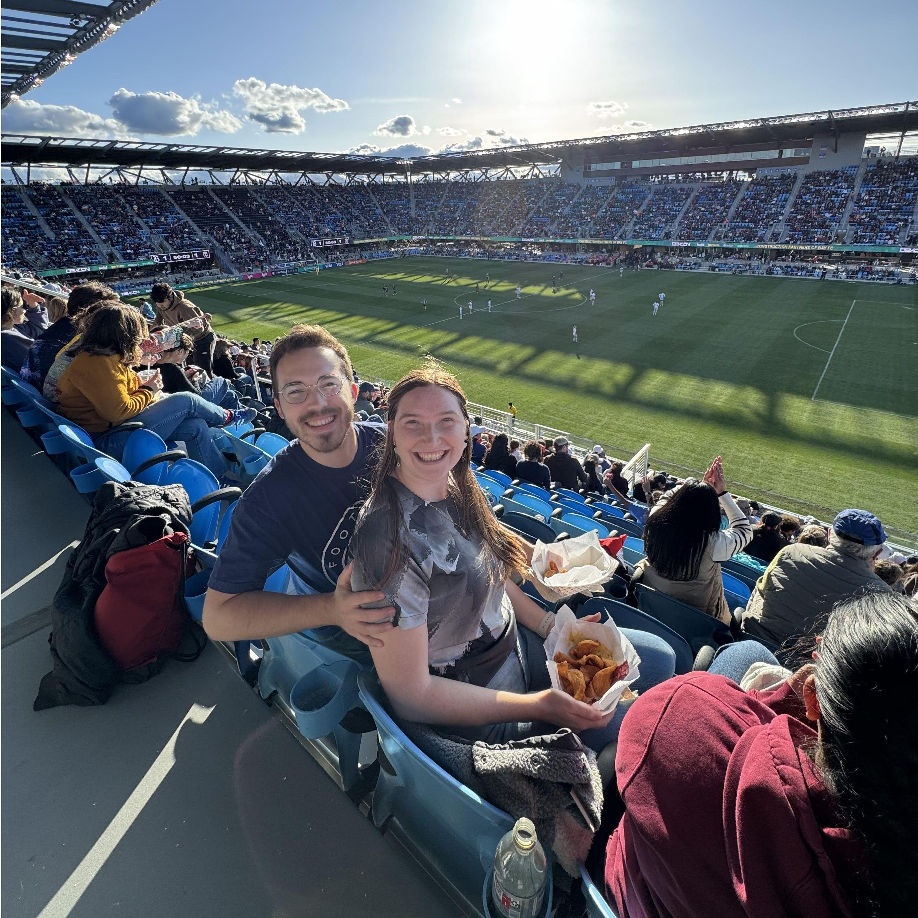 Our first Bay FC game - Santa Clara, April 2024
