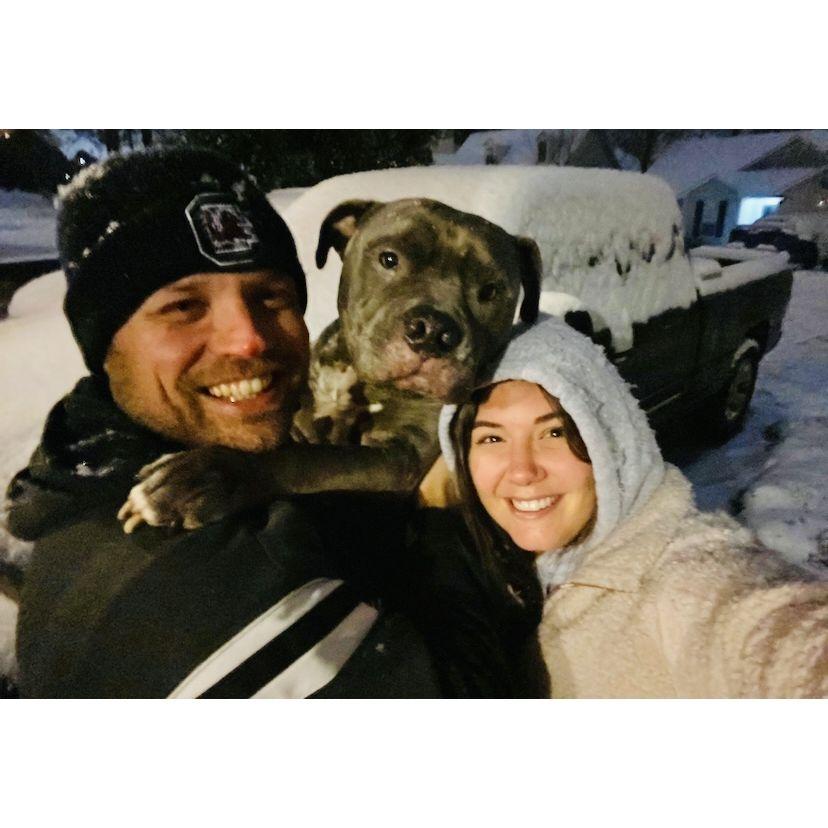 Jax's first snow!