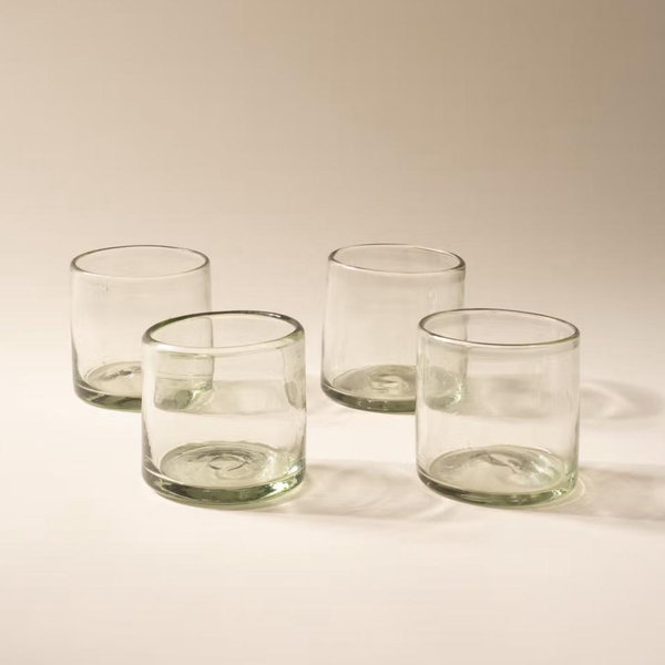 Short Set of 4 Clear Glassware