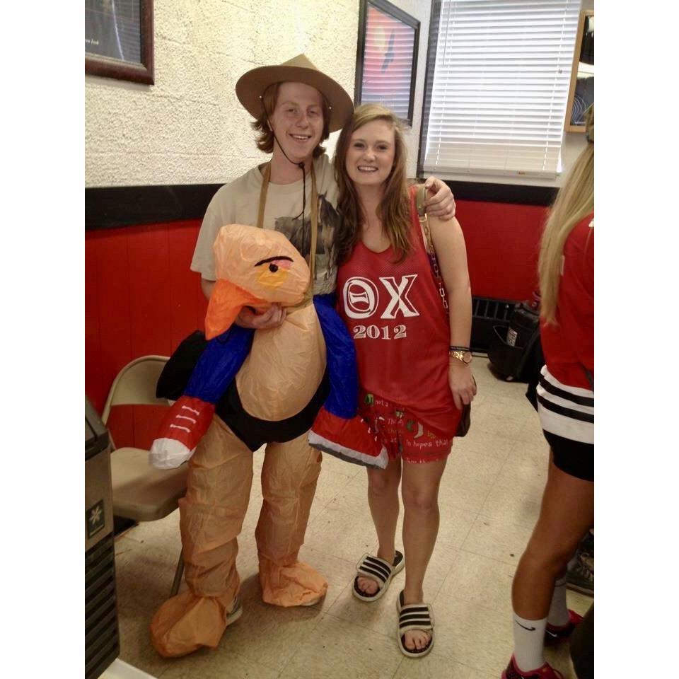 Our first pic together! October 2012. Theta Chi basement.