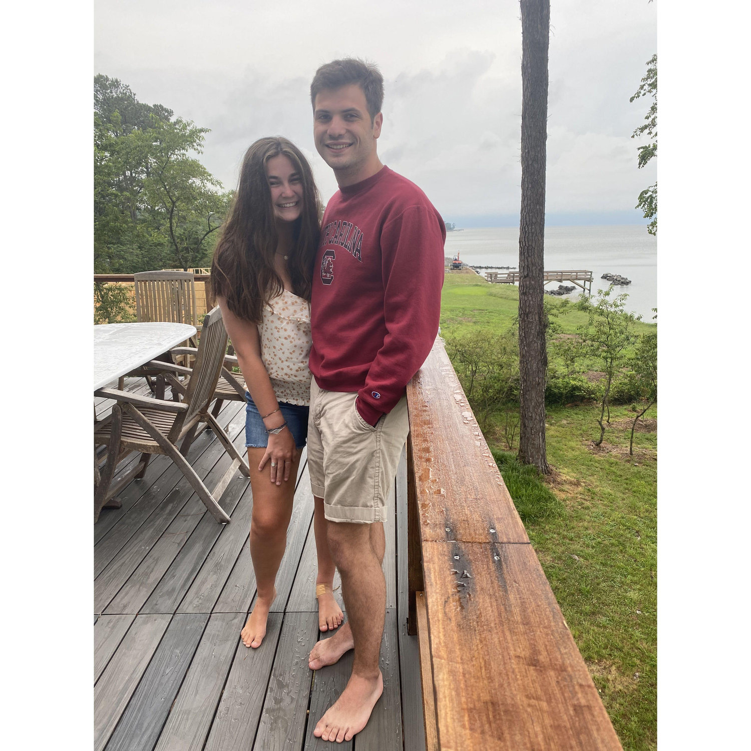 Summer 2020: COVID hit, but we were able to spend a few weekends together. Here we are in Virginia's Northern Neck.