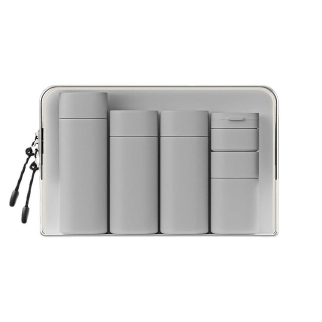 FANPOI 5pcs Travel Cream Dispenser Bottles Set Travel Bottles Toiletry Containers Set, TSA Approved, Travel Essentials