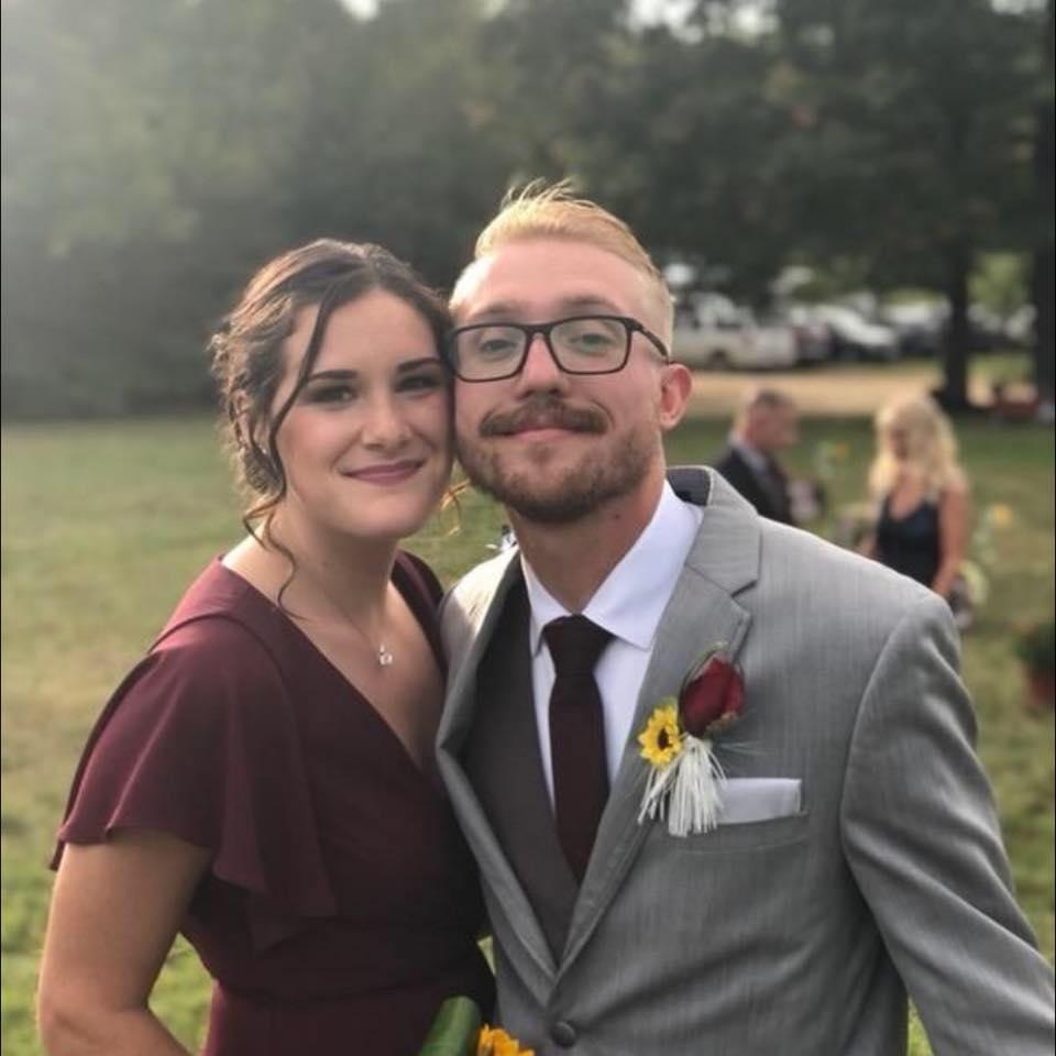 10/2/2021: Best Man Sidney and Bridesmaid Shannon at Austin and Tristina's wedding!