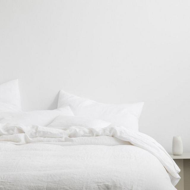 Linen Duvet Cover Set - White