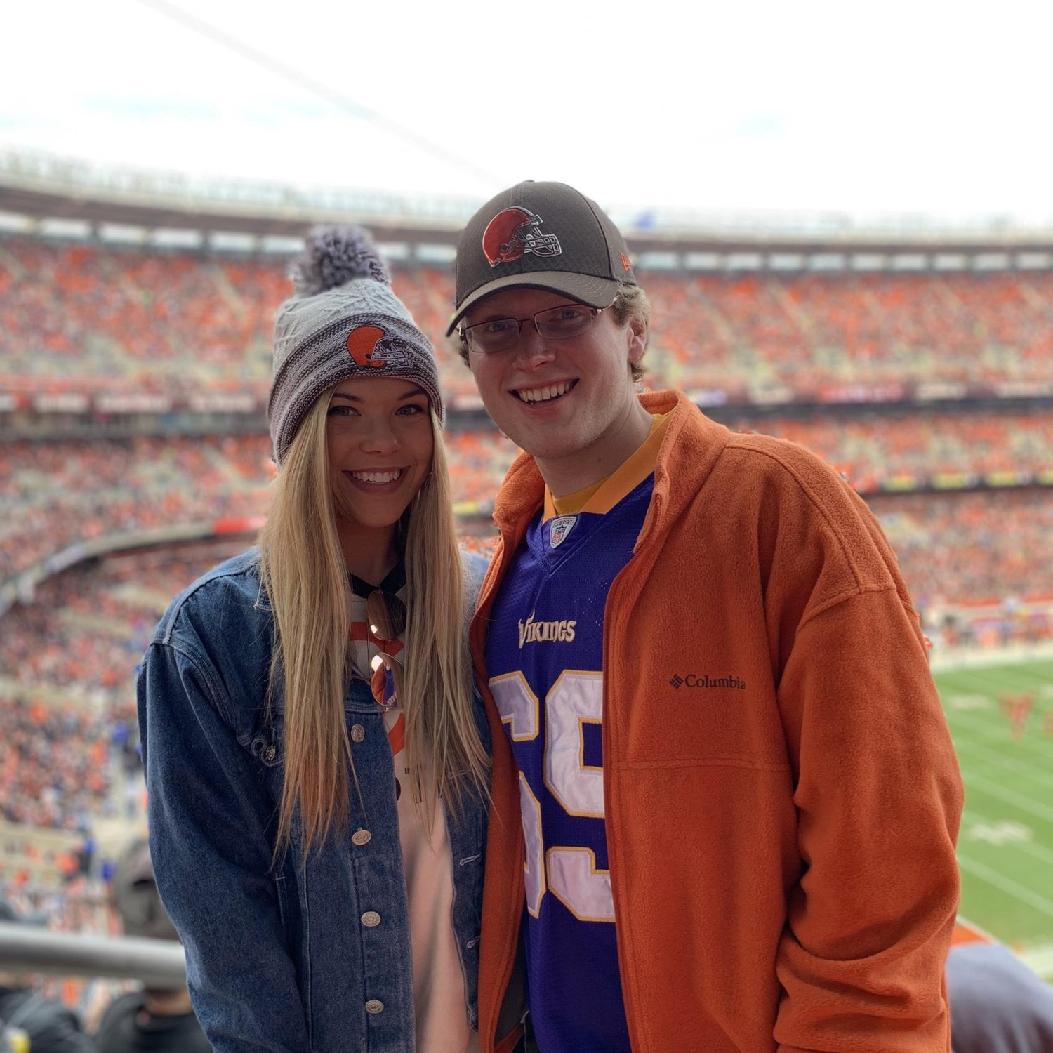 Our first date! (Browns game, 2019)