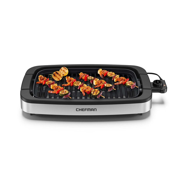 Chefman 4.4lb Smokeless Indoor Electric Grill with Temperature Control