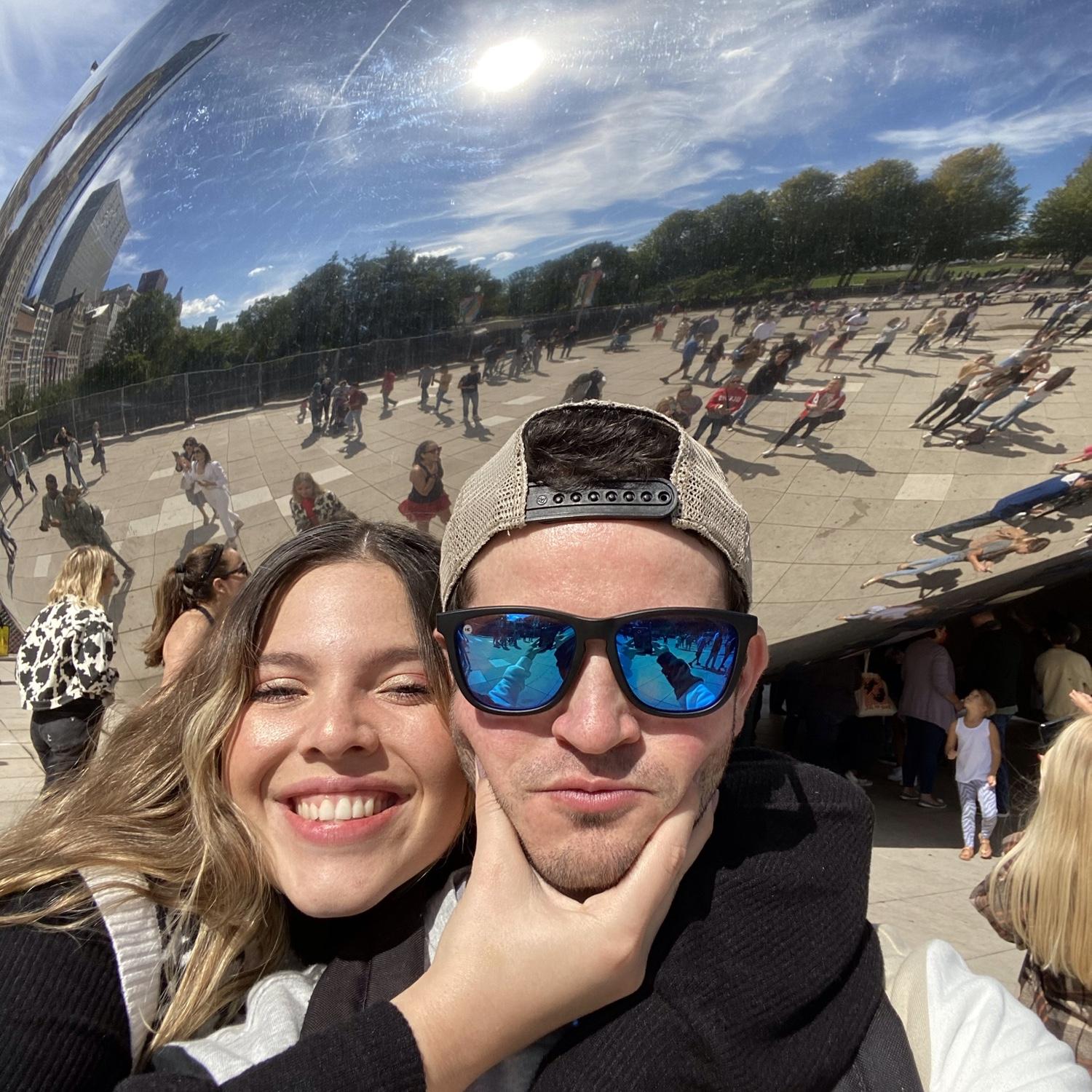 Our first trip together was Chicago!