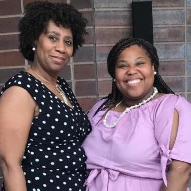 Kookalakah and Kookalakah Jr. (Mommy & Daughter nicknames) after Sunday morning worship. Mother and her 1st Born